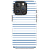 Blue and White Stripes iPhone 16 Pro Impact Case